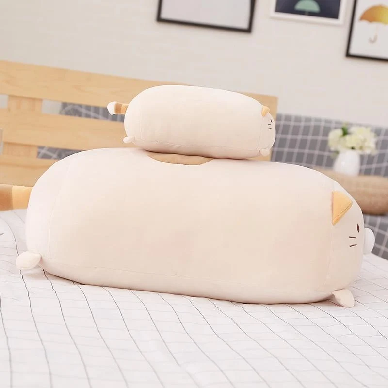60/90 cm riesiges Eck-Biokissen, japanische Animation, Sumikko Gurashi, Plüschtier, gefüllt, weich, Cartoon, für Kinder, Mädchen, Valentinstagsgeschenke