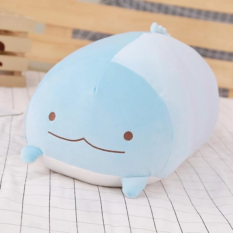 60/90 cm riesiges Eck-Biokissen, japanische Animation, Sumikko Gurashi, Plüschtier, gefüllt, weich, Cartoon, für Kinder, Mädchen, Valentinstagsgeschenke