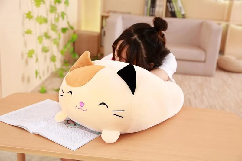 60/90 cm riesiges Eck-Biokissen, japanische Animation, Sumikko Gurashi, Plüschtier, gefüllt, weich, Cartoon, für Kinder, Mädchen, Valentinstagsgeschenke