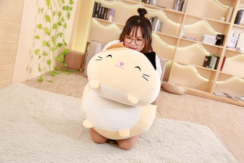 60/90 cm riesiges Eck-Biokissen, japanische Animation, Sumikko Gurashi, Plüschtier, gefüllt, weich, Cartoon, für Kinder, Mädchen, Valentinstagsgeschenke
