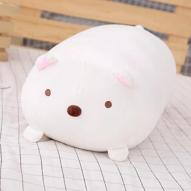 60/90 cm riesiges Eck-Biokissen, japanische Animation, Sumikko Gurashi, Plüschtier, gefüllt, weich, Cartoon, für Kinder, Mädchen, Valentinstagsgeschenke