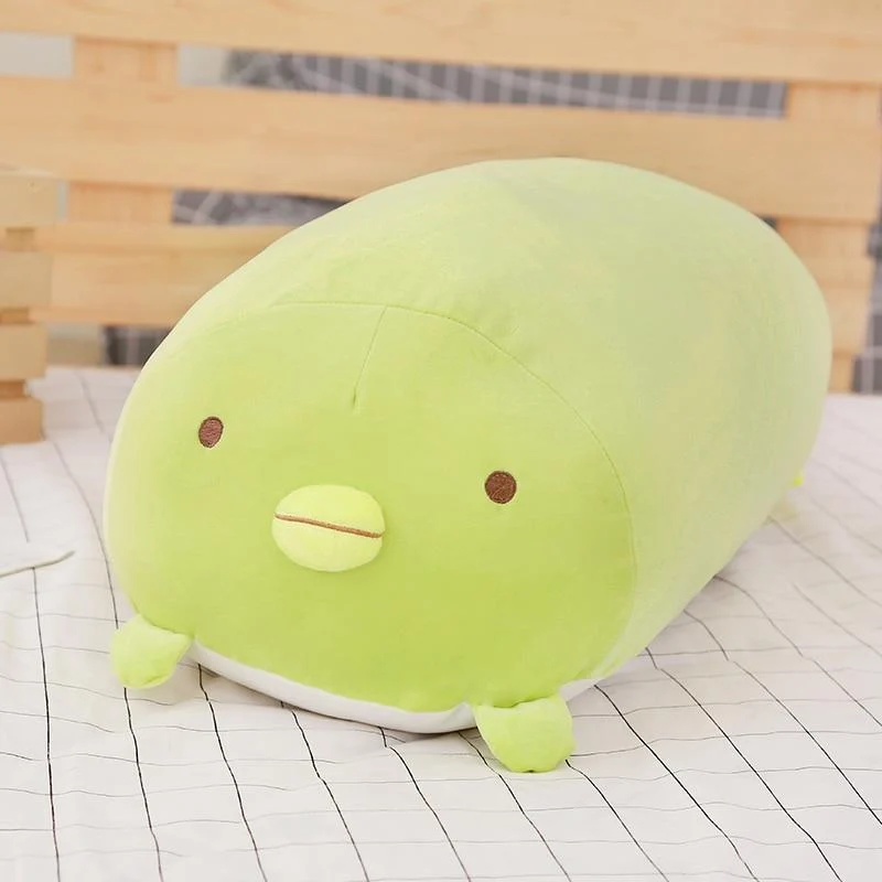 60/90 cm riesiges Eck-Biokissen, japanische Animation, Sumikko Gurashi, Plüschtier, gefüllt, weich, Cartoon, für Kinder, Mädchen, Valentinstagsgeschenke