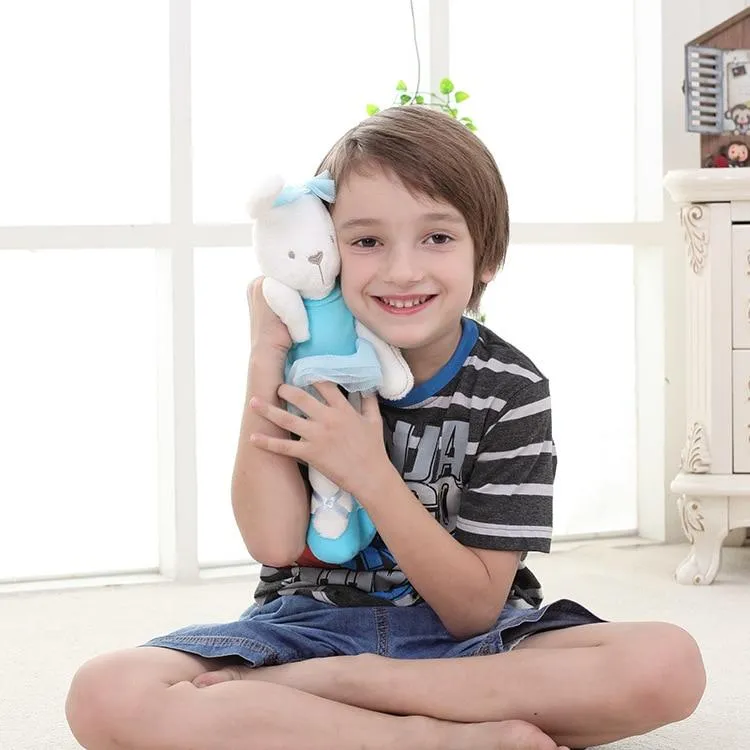Neue Stil Plüsch Nette Beschwichtigen Kaninchen Bär Tier Spielzeug Infant Baby Komfort Puppen Für Kinder Kinder Geburtstag Hübsches Geschenk