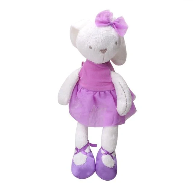 Neue Stil Plüsch Nette Beschwichtigen Kaninchen Bär Tier Spielzeug Infant Baby Komfort Puppen Für Kinder Kinder Geburtstag Hübsches Geschenk