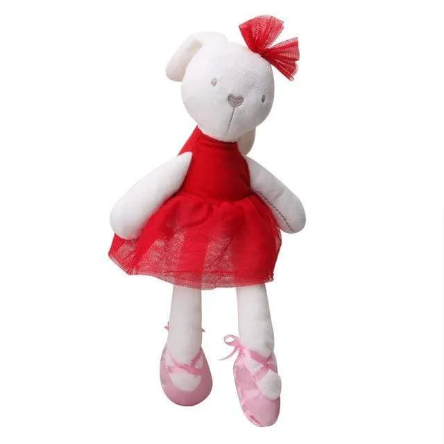 Neue Stil Plüsch Nette Beschwichtigen Kaninchen Bär Tier Spielzeug Infant Baby Komfort Puppen Für Kinder Kinder Geburtstag Hübsches Geschenk