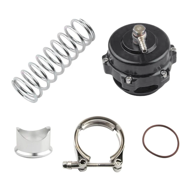 Universelles JDM 50 mm V-Band-Abblaseventil BOV Q-Serie Entlüftungsventil mit aufschweißbarem Aluminium, kein Logo für Tial-Flansch