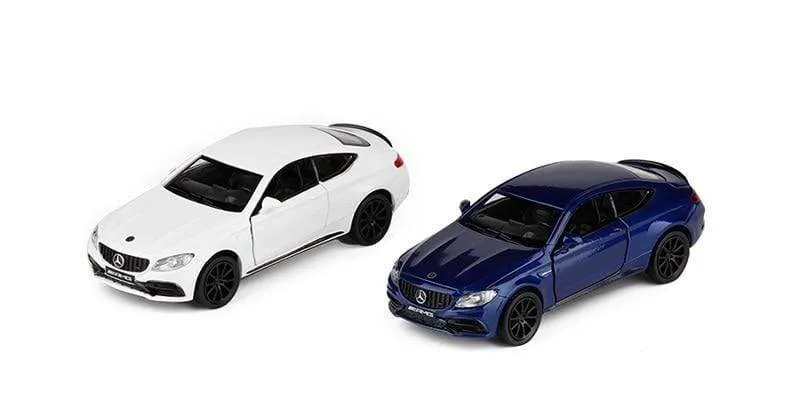 Geburtstagsgeschenke Jungenspielzeug AMG C63 S Coupé Simulation Exquisite Druckguss-Spielzeugfahrzeuge RMZ Stadtauto-Styling 1:36 Legierungsmodell