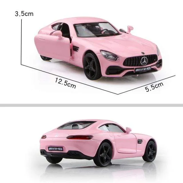 Geburtstagsgeschenke Jungenspielzeug AMG C63 S Coupé Simulation Exquisite Druckguss-Spielzeugfahrzeuge RMZ Stadtauto-Styling 1:36 Legierungsmodell