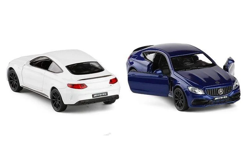 Geburtstagsgeschenke Jungenspielzeug AMG C63 S Coupé Simulation Exquisite Druckguss-Spielzeugfahrzeuge RMZ Stadtauto-Styling 1:36 Legierungsmodell