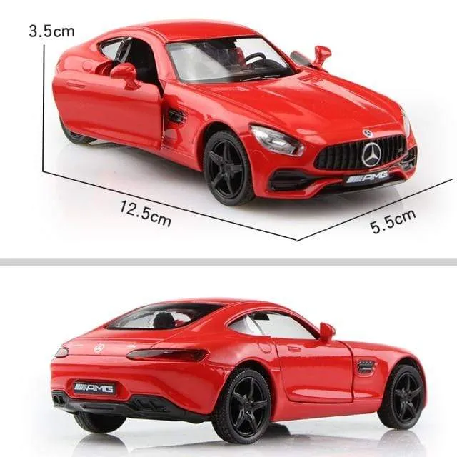 Geburtstagsgeschenke Jungenspielzeug AMG C63 S Coupé Simulation Exquisite Druckguss-Spielzeugfahrzeuge RMZ Stadtauto-Styling 1:36 Legierungsmodell