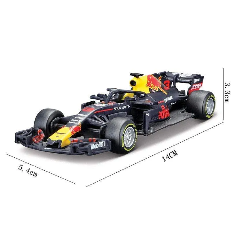 1: 43 Racing Model F1 Racing Formula Racing Alloy Die-Casting Collection Fahrzeugmodellauto Spielzeug Kinderspielzeugauto