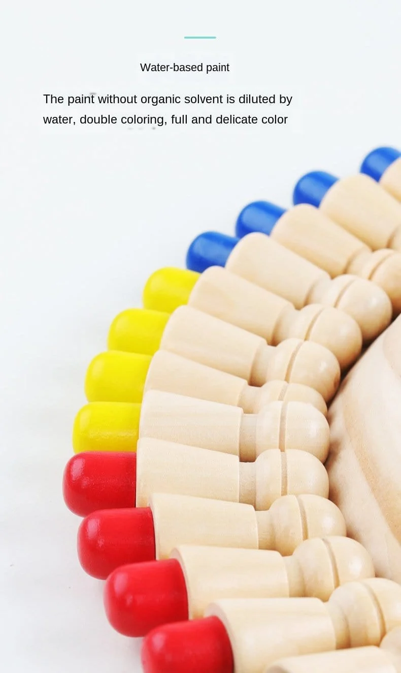 Kinderspiel Schach Holz Memory Match Stick Spaß Farbe Spielbrett Puzzles Pädagogisches Spielzeug Kognitive Fähigkeit Lernen Kinderspielzeug