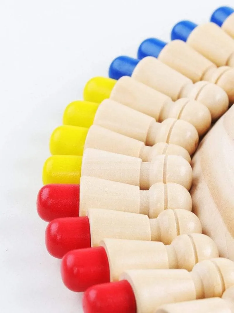 Kinder Holzspielzeug Puzzles Farbgedächtnis Schachspiel Spiel Intellektuelle Kinder Party Brettspiele Baby Pädagogisches Lernspielzeug