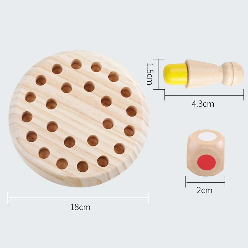 Kinder Holzspielzeug Puzzles Farbgedächtnis Schachspiel Spiel Intellektuelle Kinder Party Brettspiele Baby Pädagogisches Lernspielzeug