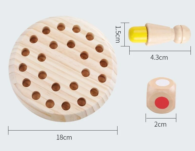 Kinder Holzspielzeug Puzzles Farbgedächtnis Schachspiel Spiel Intellektuelle Kinder Party Brettspiele Baby Pädagogisches Lernspielzeug