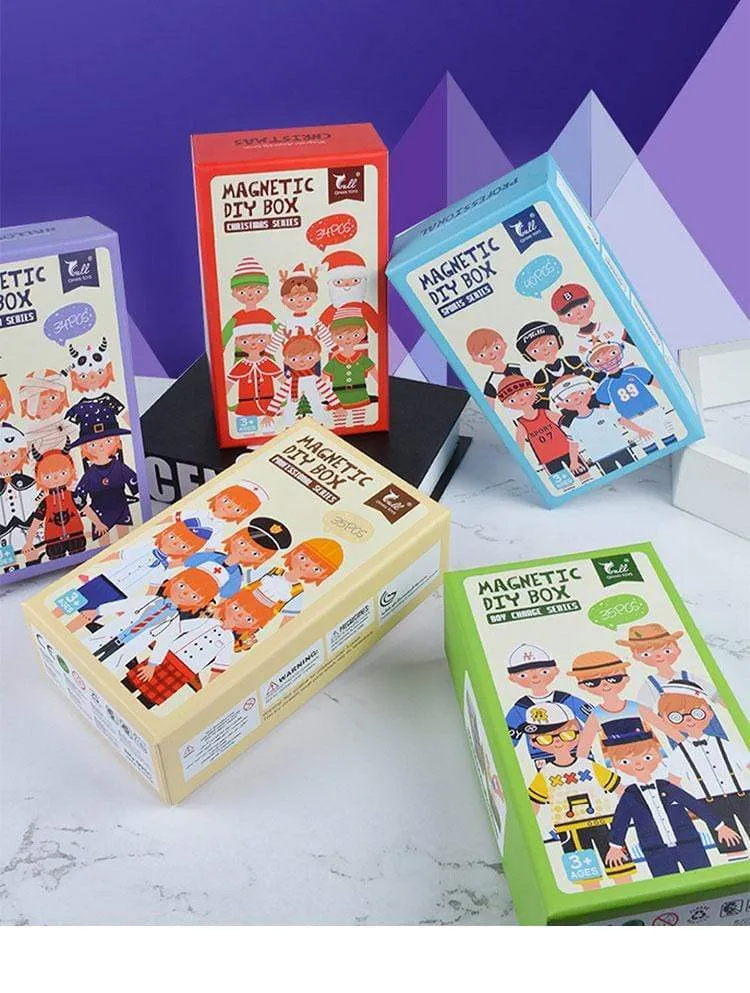 Kinder Magnetic Human Body Cognitive DIY Puzzles Früherziehung Lernspielzeug Montessori Lustiges Geschenk für Kinder Dressing Puzzle