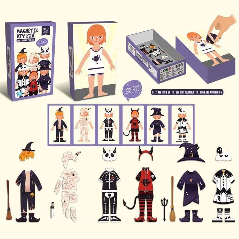 Kinder Magnetic Human Body Cognitive DIY Puzzles Früherziehung Lernspielzeug Montessori Lustiges Geschenk für Kinder Dressing Puzzle
