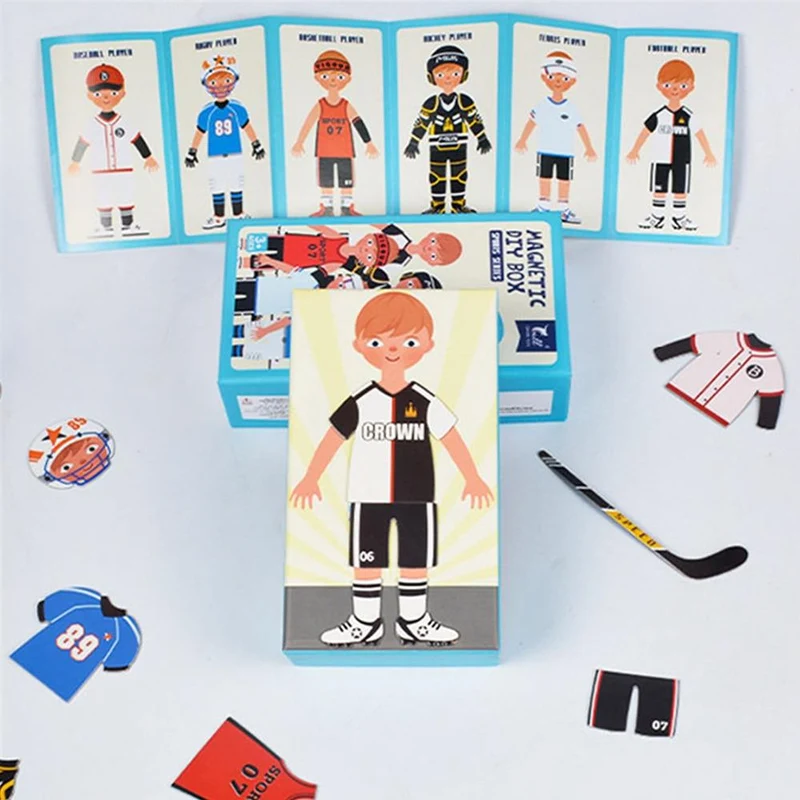 Kinder Magnetic Human Body Cognitive DIY Puzzles Früherziehung Lernspielzeug Montessori Lustiges Geschenk für Kinder Dressing Puzzle