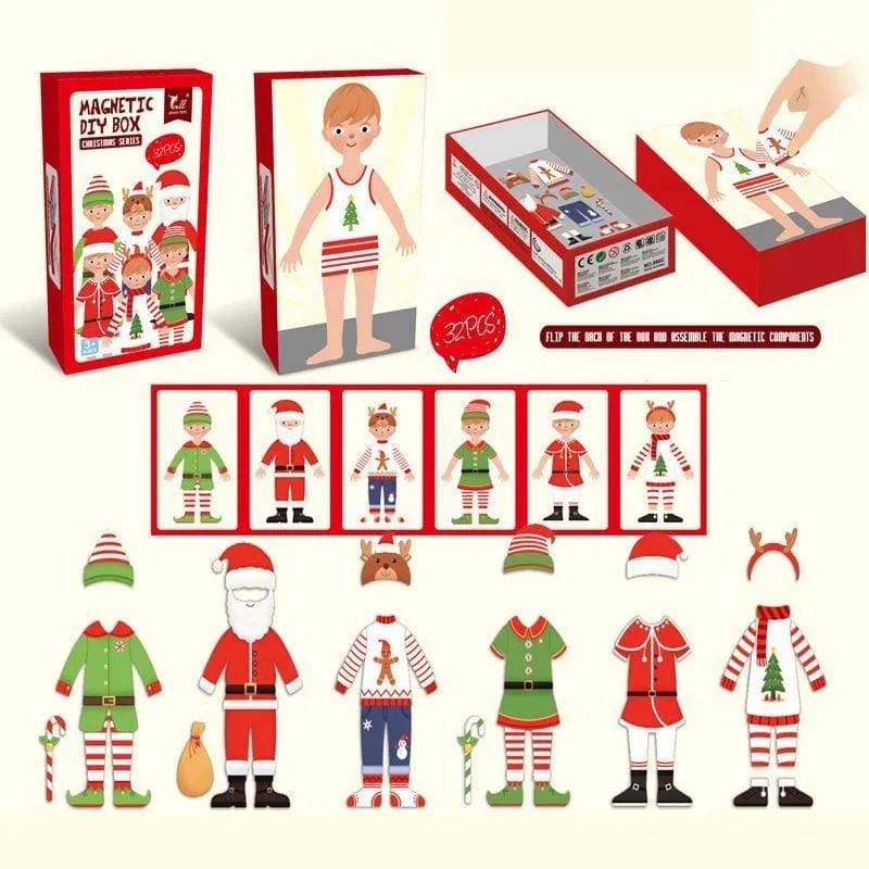 Kinder Magnetic Human Body Cognitive DIY Puzzles Früherziehung Lernspielzeug Montessori Lustiges Geschenk für Kinder Dressing Puzzle