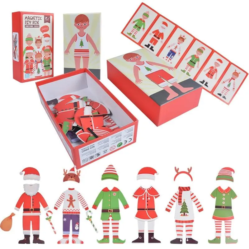 Kinder Magnetic Human Body Cognitive DIY Puzzles Früherziehung Lernspielzeug Montessori Lustiges Geschenk für Kinder Dressing Puzzle