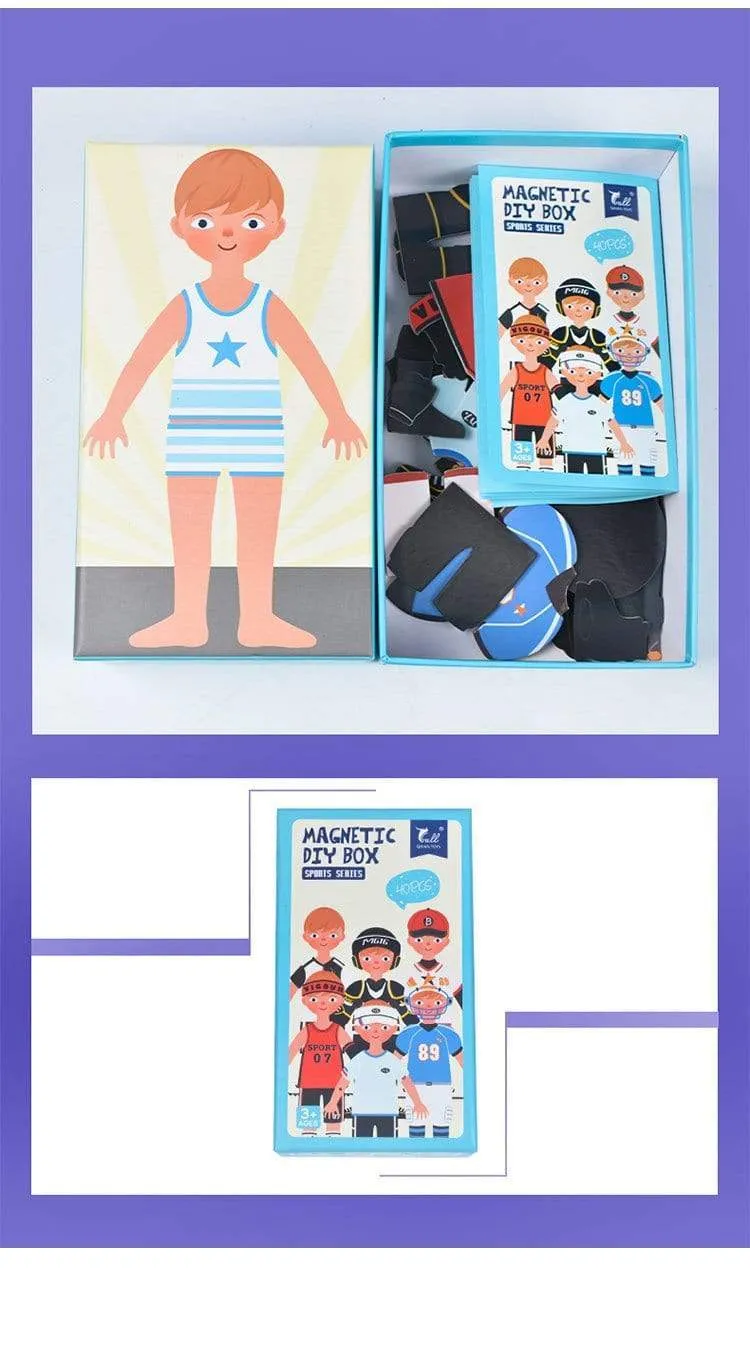 Kinder Magnetic Human Body Cognitive DIY Puzzles Früherziehung Lernspielzeug Montessori Lustiges Geschenk für Kinder Dressing Puzzle