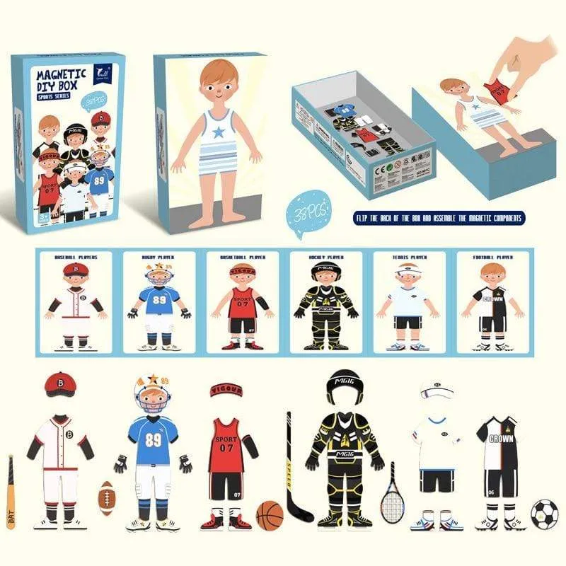 Kinder Magnetic Human Body Cognitive DIY Puzzles Früherziehung Lernspielzeug Montessori Lustiges Geschenk für Kinder Dressing Puzzle