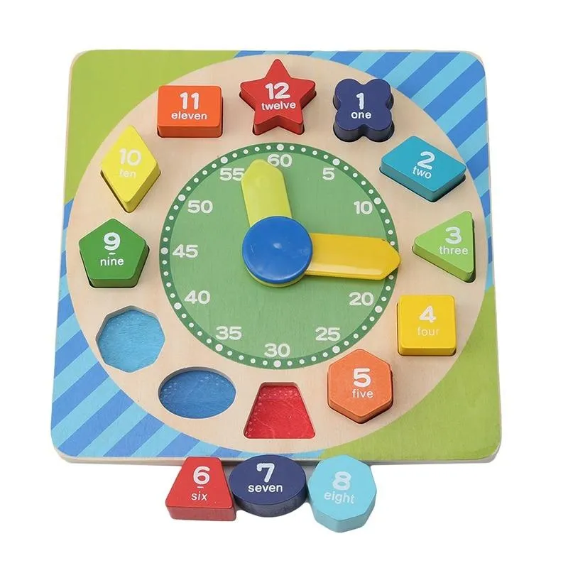 Holz Geometrische Formen Sortieren Mathe Montessori Puzzle Bunte Vorschullernen Lernspiel Baby Kleinkind Spielzeug