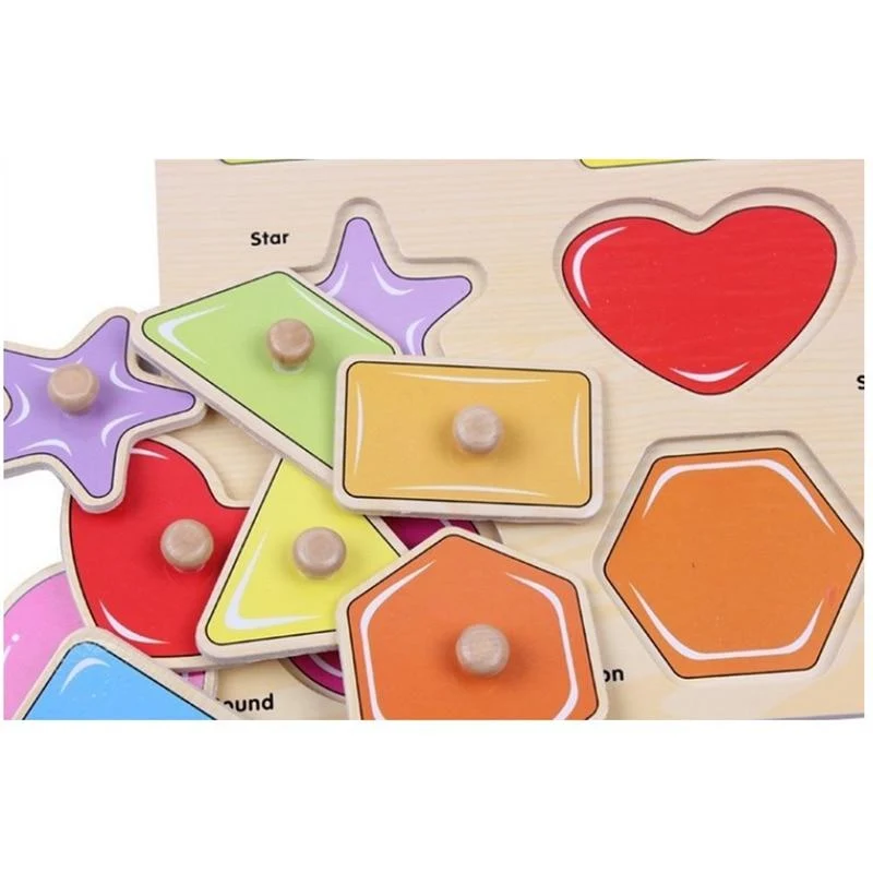 Holz Geometrische Formen Sortieren Mathe Montessori Puzzle Bunte Vorschullernen Lernspiel Baby Kleinkind Spielzeug