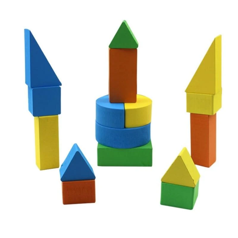Holz Geometrische Formen Sortieren Mathe Montessori Puzzle Bunte Vorschullernen Lernspiel Baby Kleinkind Spielzeug