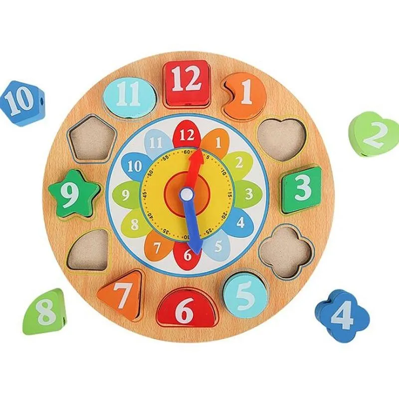 Holz Geometrische Formen Sortieren Mathe Montessori Puzzle Bunte Vorschullernen Lernspiel Baby Kleinkind Spielzeug