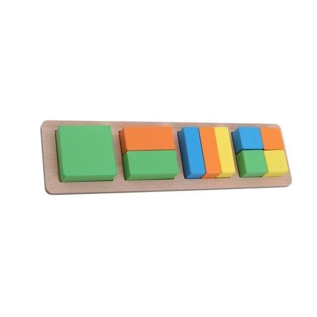 Holz Geometrische Formen Sortieren Mathe Montessori Puzzle Bunte Vorschullernen Lernspiel Baby Kleinkind Spielzeug