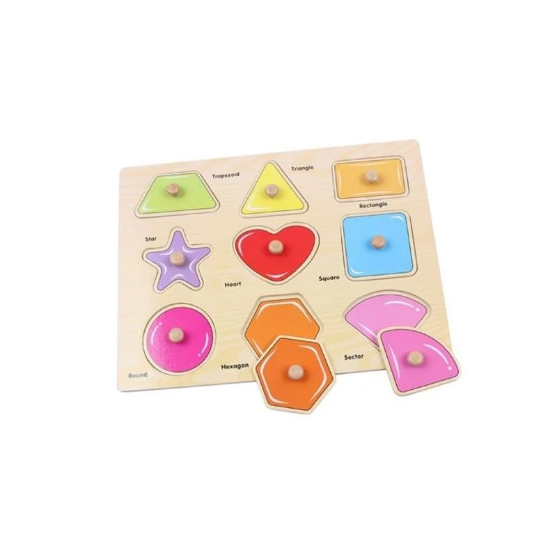 Holz Geometrische Formen Sortieren Mathe Montessori Puzzle Bunte Vorschullernen Lernspiel Baby Kleinkind Spielzeug