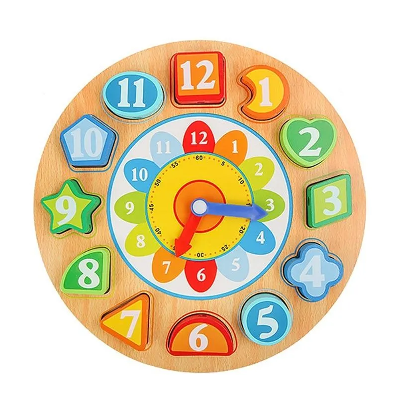 Holz Geometrische Formen Sortieren Mathe Montessori Puzzle Bunte Vorschullernen Lernspiel Baby Kleinkind Spielzeug