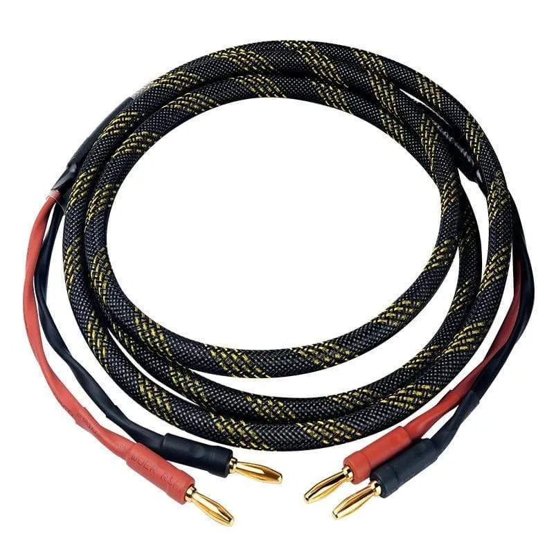 Canare Lautsprecherkabel L-4S8F 1 Paar sauerstofffreies Kupfer Audio HI-FI High-End Verstärker 4N OFC Lautsprecherkabel Bananensteckerkabel