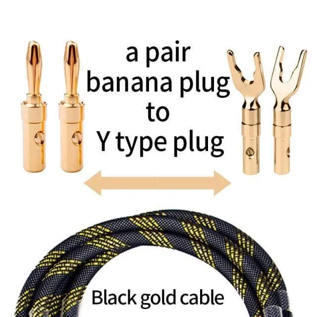Canare L-4S8F ein Paar sauerstofffreies Kupfer-Audio-Lautsprecherkabel HALLO-FI-High-End-Verstärker-Lautsprecherkabel Bananensteckerkabel