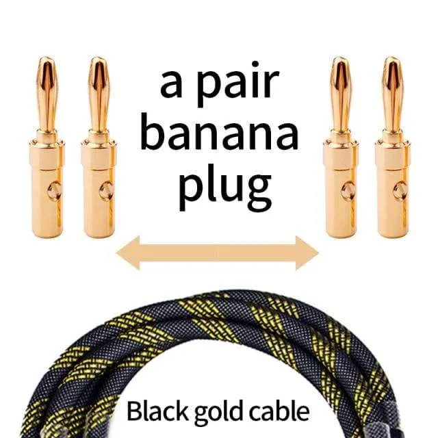 Canare L-4S8F ein Paar sauerstofffreies Kupfer-Audio-Lautsprecherkabel HALLO-FI-High-End-Verstärker-Lautsprecherkabel Bananensteckerkabel