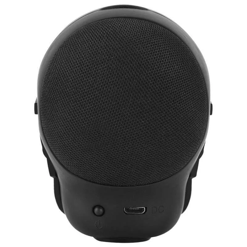 Totenkopf-Lautsprecher, tragbarer kabelloser Mini-Stereolautsprecher, HD-Sound, einzigartig verstärkter Bass, Sonnenbrillen-Totenkopf-Lautsprecher