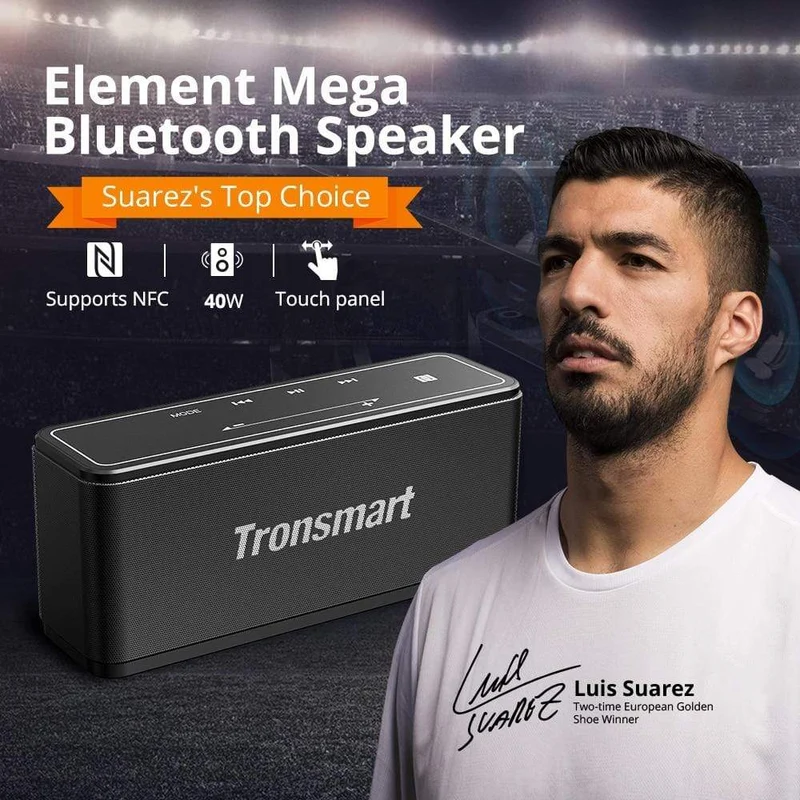 Tronsmart Mega Bluetooth 5.0 Lautsprecher Tragbarer Lautsprecher 40 W Colums Touch Control Soundbar unterstützt Sprachassistent, NFC, MicroSD