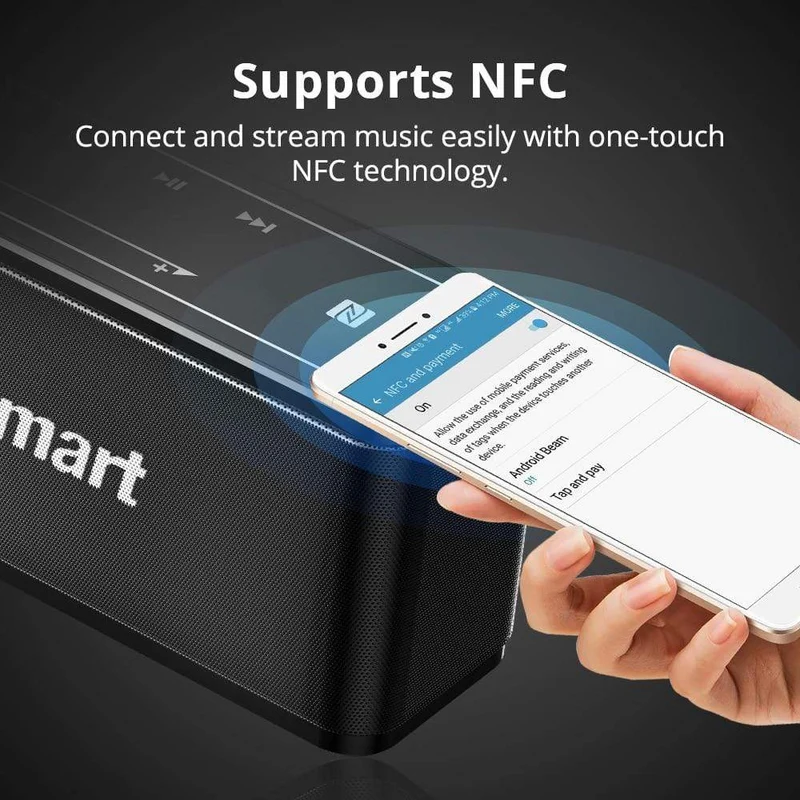Tronsmart Mega Bluetooth 5.0 Lautsprecher Tragbarer Lautsprecher 40 W Colums Touch Control Soundbar unterstützt Sprachassistent, NFC, MicroSD