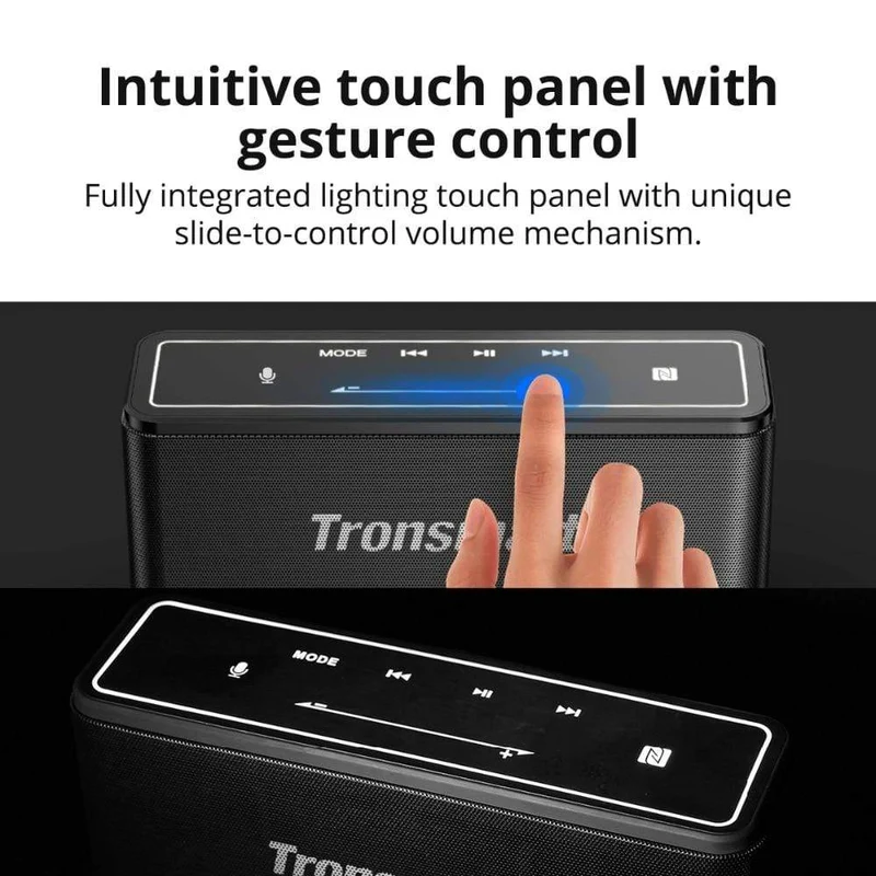 Tronsmart Mega Bluetooth 5.0 Lautsprecher Tragbarer Lautsprecher 40 W Colums Touch Control Soundbar unterstützt Sprachassistent, NFC, MicroSD