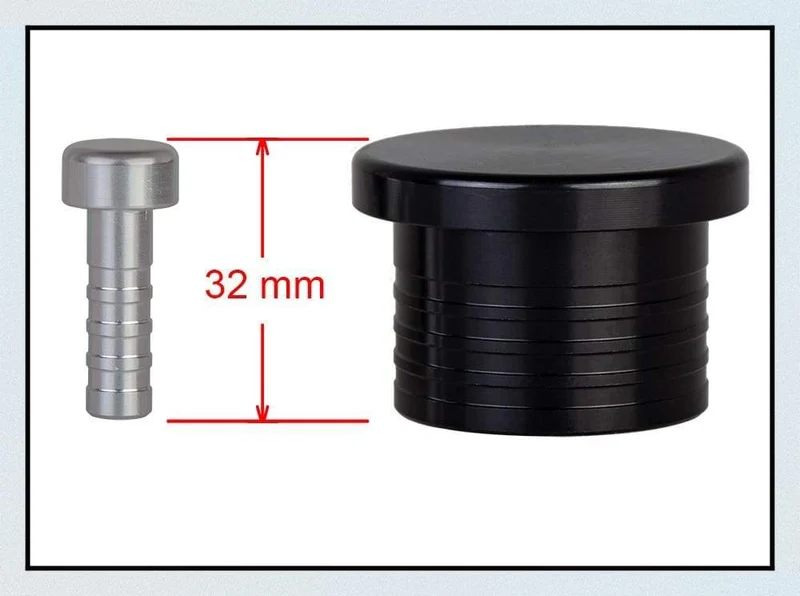 8mm-32mm Aluminiumlegierung Stopfen Abblasventil BOV Verschlussstopfen Silikonschlauch Verschlussstopfen 8 10 12 14 16 18 20 22 28 30 32 38mm