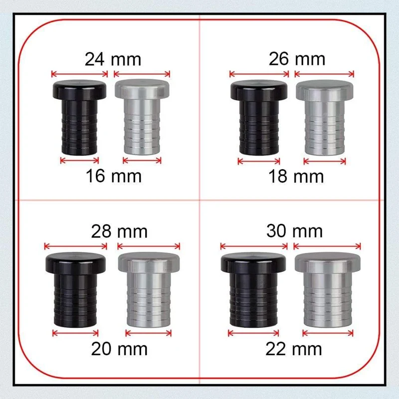 8mm-32mm Aluminiumlegierung Stopfen Abblasventil BOV Verschlussstopfen Silikonschlauch Verschlussstopfen 8 10 12 14 16 18 20 22 28 30 32 38mm
