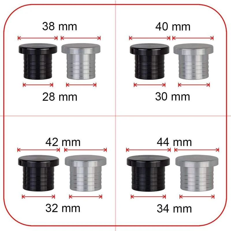 8mm-32mm Aluminiumlegierung Stopfen Abblasventil BOV Verschlussstopfen Silikonschlauch Verschlussstopfen 8 10 12 14 16 18 20 22 28 30 32 38mm