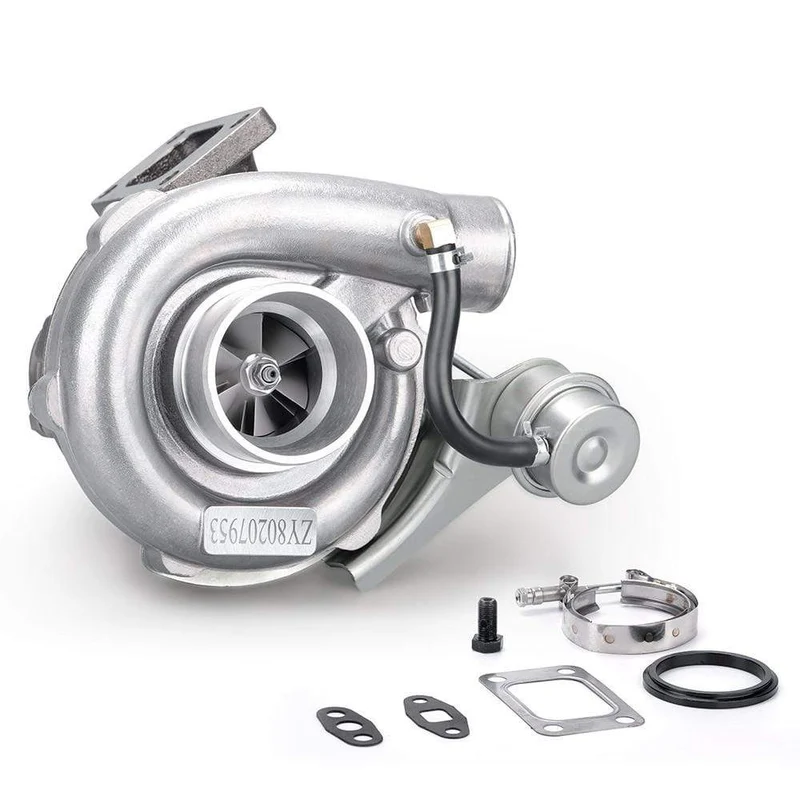 T04E T3/T4 .63A/R TURBO TURBOLADER KOMPRESSOR 420+PS INTERNES WASTEGATE V-BAND Universell für alle 4-6-Zylinder-Hybridmotoren