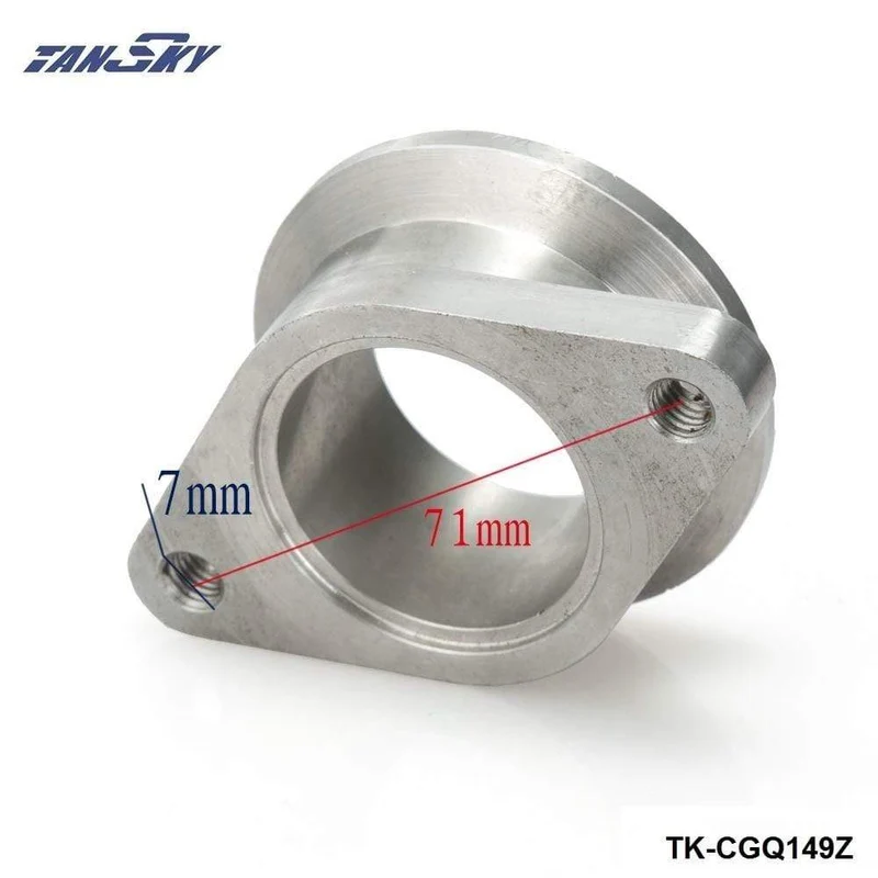 Edelstahl 38 mm 2 Bolzen auf 44 mm V-Band MV-R Vband Wastegate-Adapterflansch TK-CGQ149Z