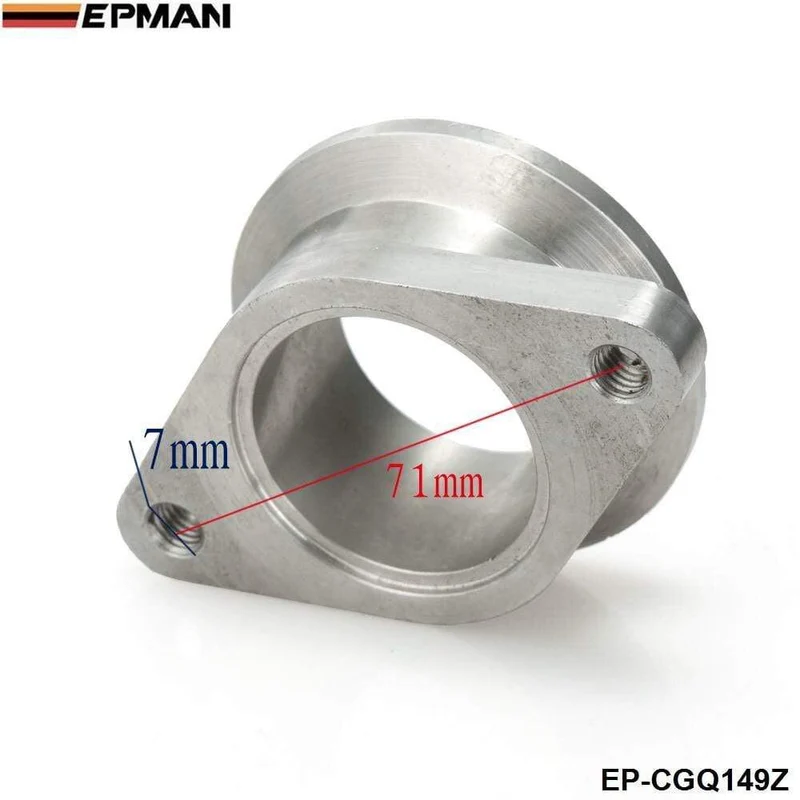 Edelstahl 38mm auf 44mm Vband MV-R Wastegate Flanschadapter: Passend für Universal EP-CGQ149Z