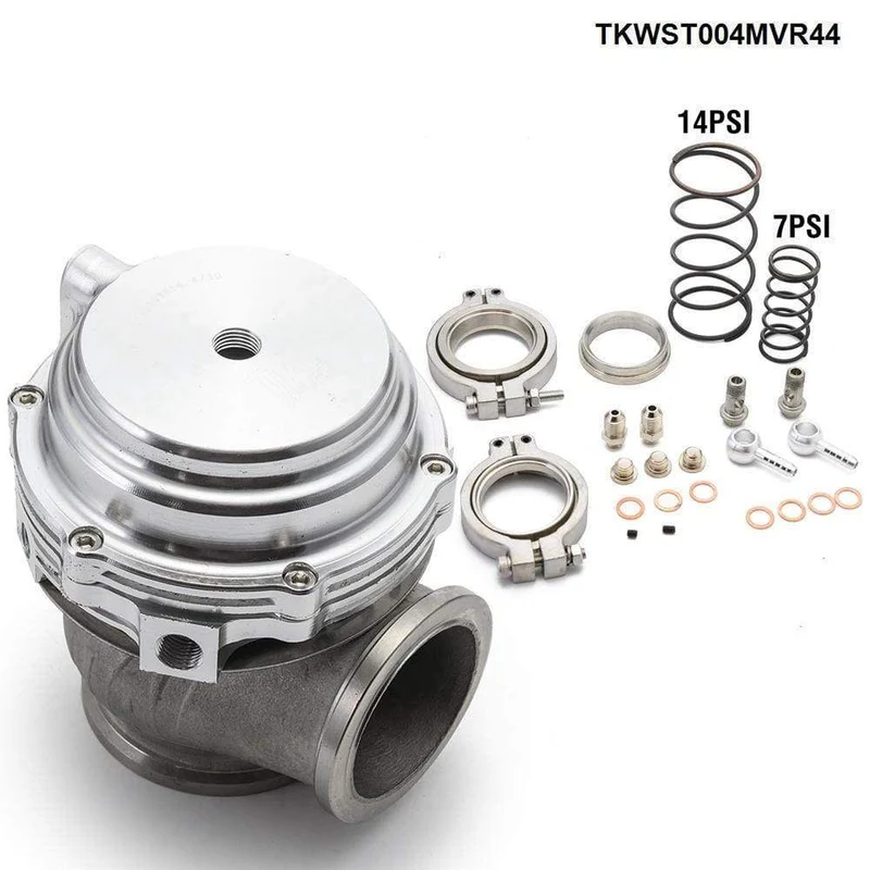 MVR 44 mm V-Band externes Wastegate-Kit, 24 PSI Turbo-Wastegate mit V-Band-Flansch, hohe Qualität, TKWST004MVR44