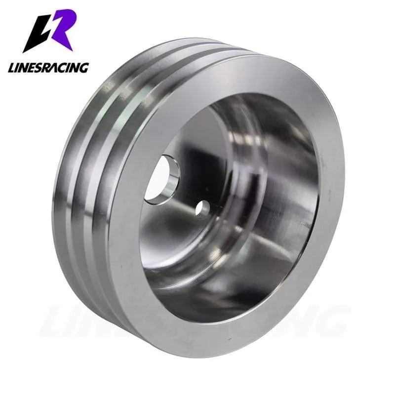 Passend für Small BlockChevy LWP Aluminium 3 Nut Kurbelwellenriemenscheibe Lange Wasserpumpe für Small Block Chevy 350 Kurbel