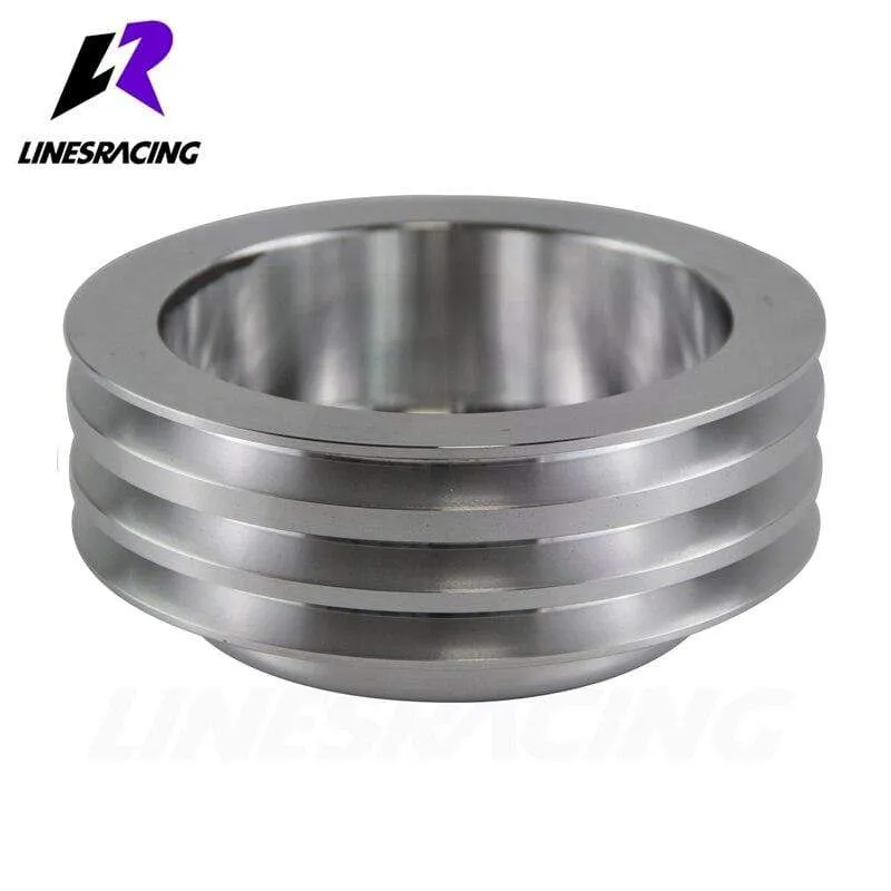 Passend für Small BlockChevy LWP Aluminium 3 Nut Kurbelwellenriemenscheibe Lange Wasserpumpe für Small Block Chevy 350 Kurbel