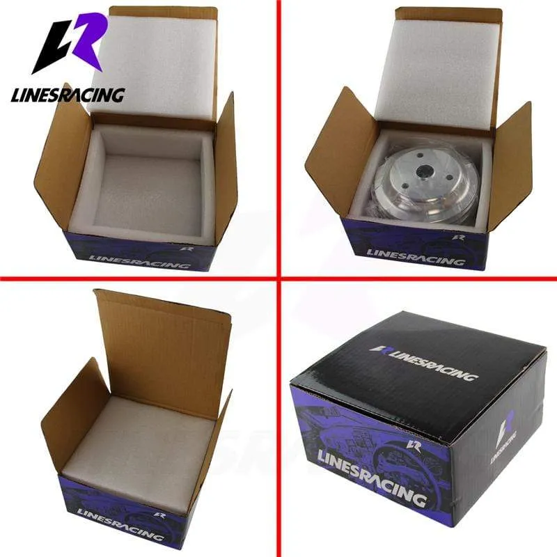 Passend für Small BlockChevy LWP Aluminium 3 Nut Kurbelwellenriemenscheibe Lange Wasserpumpe für Small Block Chevy 350 Kurbel